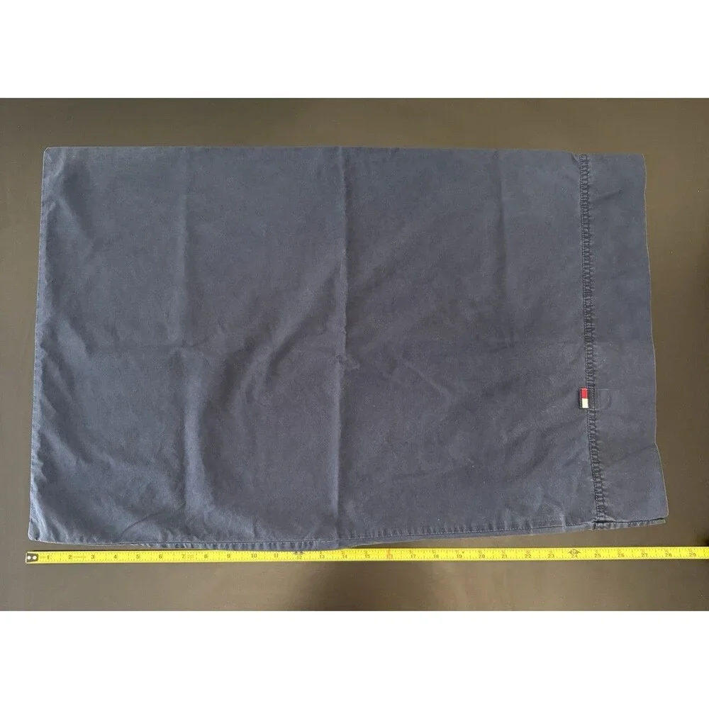Tommy Hilfiger Standard Pillowcases (2)  100 % Cotton Vintage